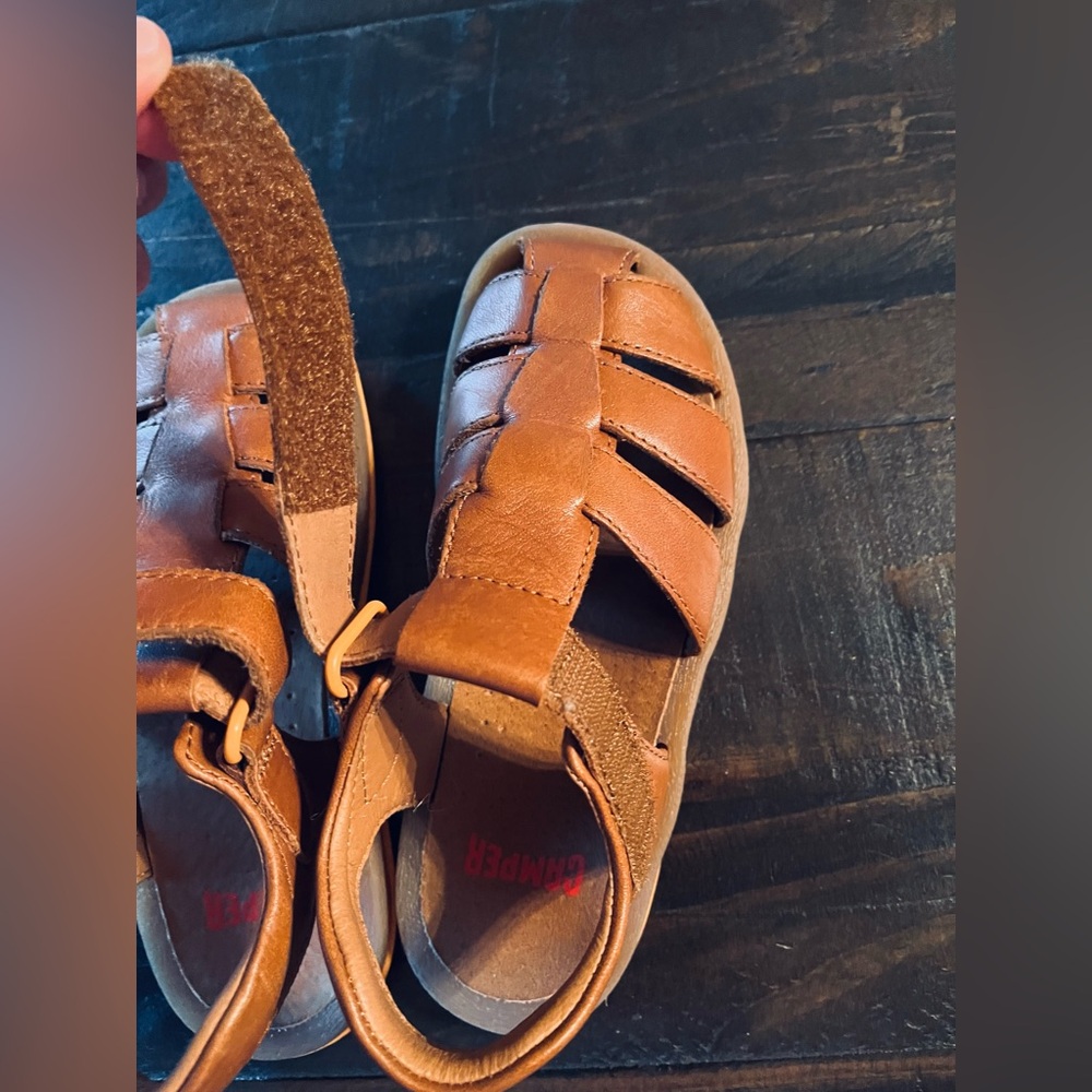 Camper Tan Kids Sandals 10.5 - Picture 4 of 10